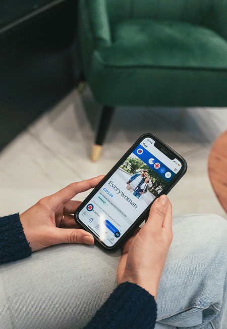 Randox Health packages being viewed on phone
